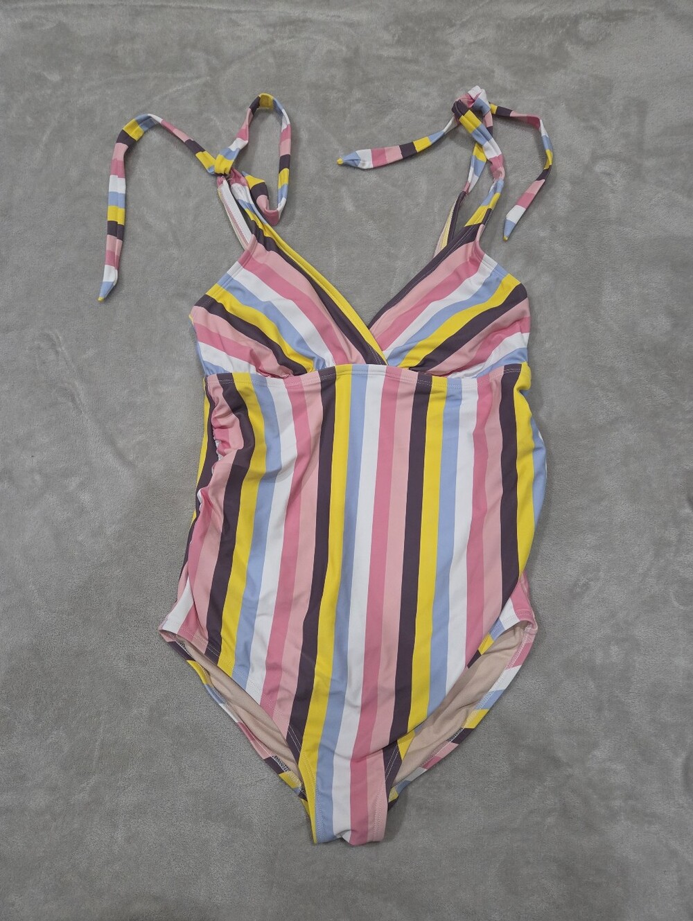 Isabel Maternity Striped Bathing Suit